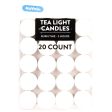 WHOLESALE NUVALU TEALIGHT CANDLE 20CT WHITE SOLD BY CASE Fashion