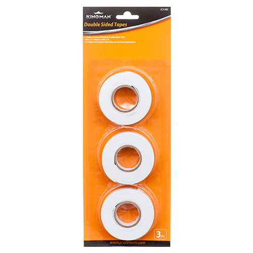 WHOLESALE KINGMAN DOUBLE SIDED MOUNTING TAPE 3PCS SOLD BY CASE Discount