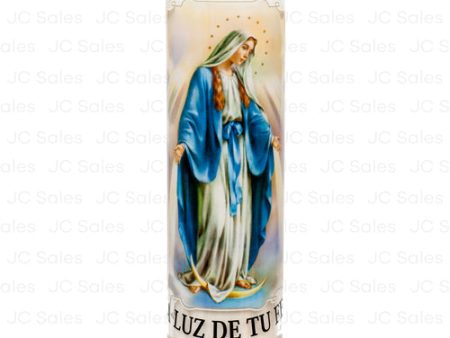 WHOLESALE VELADORA RELIGIOUS CANDLE MARIA MILAGROSA 12 CT SOLD BY CASE Online