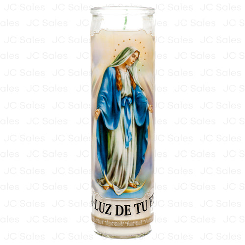 WHOLESALE VELADORA RELIGIOUS CANDLE MARIA MILAGROSA 12 CT SOLD BY CASE Online