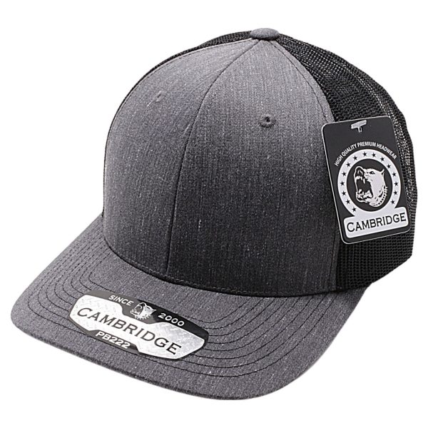 PB222H CAMBRIDGE TRUCKER HAT [HEATHER GREY WITH MULTI COLOR] Sale