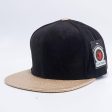 PB150 [BLACK GOLD] SUEDE PERFORATED LEATHER SNAPBACK HATS Discount