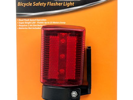 WHOLESALE KINGMAN BIKE SAFETY FLASHER LIGHT 3 1PC RED SOLD BY CASE Supply