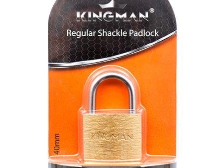 WHOLESALE KINGMAN BRASS PADLOCK 40MM W  COPPER CORE SOLD BY CASE Sale