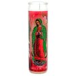 WHOLESALE VELADORA RELIGIOUS CANDLE VIRGEN DE GUADALUPE 12 CT WHITE SOLD BY CASE Discount