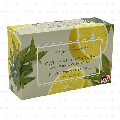 WHOLESALE SHUGAR SOAPWORKS OATMEAL + VERBENA 5 OZ SOLD BY CASE For Cheap