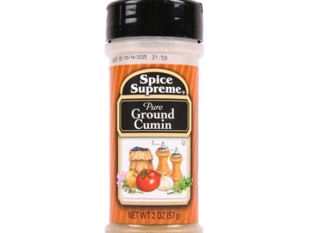 WHOLESALE SPICE SUPREME CUMIN GROUND 12   2 OZ SOLD BY CASE For Sale