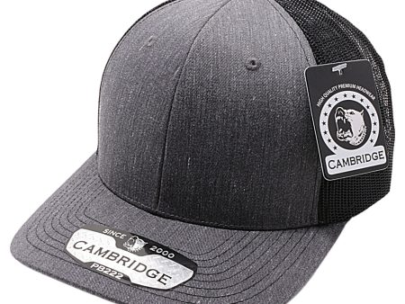 PB222H-CCHEATHER-BLK CAMBRIDGE TRUCKER HAT Online now