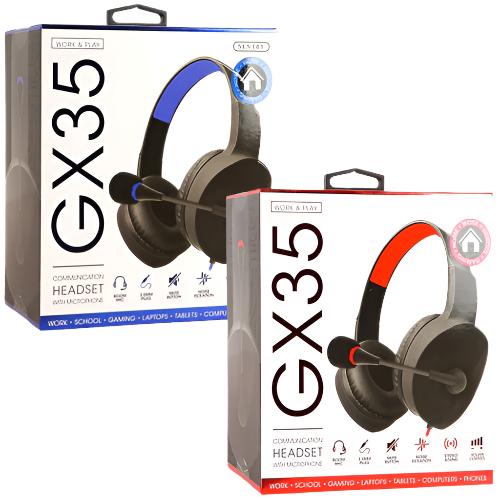 WHOLESALE GAMING HEADSET W BOOM MIC ASST CLRS SOLD BY CASE Online now