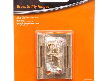 WHOLESALE KINGMAN BRASS HINGE 2 2PC SOLD BY CASE For Sale