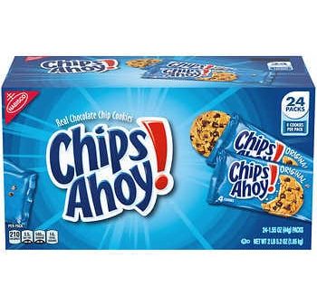 Chips Ahoy! Cookies, Chocolate Chip, 1.55oz 24ct Sale