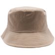 PB183 [KHAKI] PLAIN WASHED COTTON FISHERMAN BUCKET HATS Online