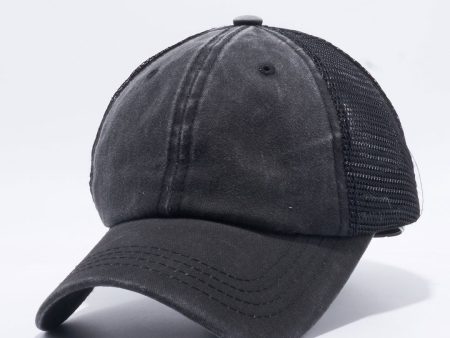 PB221 [BLACK] PIGMENT DYED TRUCKER HAT Fashion