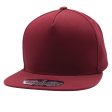 PB106 [BURGUNDY] 5 PANEL COTTON SNAPBACK HATS on Sale