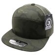 PB260 [OLIVE] SHINY CAMO CAMPER PERFORATED SNAPBACK HATS Sale