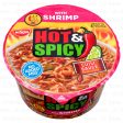 WHOLESALE NISSIN BOWL  HOT & SPICY SHRIMP 3.27 OZ SOLD BY CASE Cheap