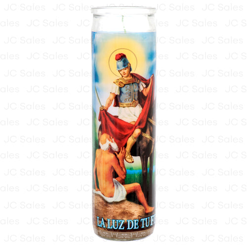 WHOLESALE VELADORA RELIGIOUS CANDLE SAN MARTIN CABALLERO SOLD BY CASE Online