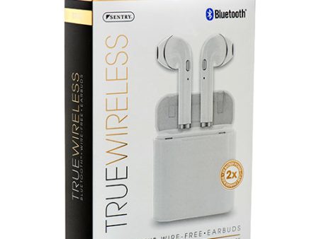 WHOLESALE SENTRY TRUEWIRELESS BLUETOOTH EARBUDS WHITE SOLD BY CASE Discount