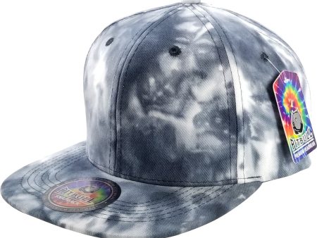 PB253 [BLACK] PLAIN TIE DYE COTTON SNAPBACK HAT Online Hot Sale