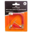 WHOLESALE KINGMAN INFLATING NEEDLE & ADAPTER 5PCS SET SOLD BY CASE For Cheap