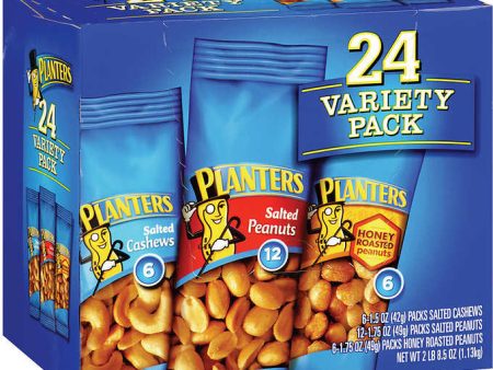 Planters Cashews and Peanuts Variety Pack 1.5-1.75oz, 24ct Online