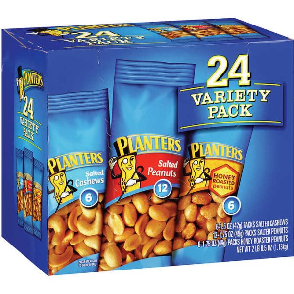 Planters Cashews and Peanuts Variety Pack 1.5-1.75oz, 24ct Online