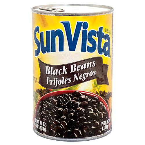 WHOLESALE SUN VISTA BLACK BEANS 40 OZ SOLD BY CASE on Sale