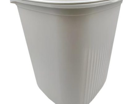 WHOLESALE NUVALU TRASH CAN WITH BAG HOLDER 9.6X9.2X11.1 SOLD BY CASE For Cheap