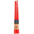 WHOLESALE NUVALU TAPER CANDLE 10 2CT RED SOLD BY CASE Cheap