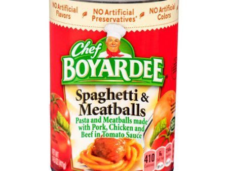 WHOLESALE CHEF BOYARDEE SPAGHETTI & MEATBALLS 14.5 OZ SOLD BY CASE Online now