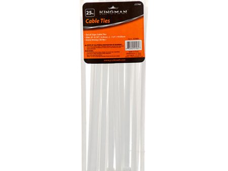 WHOLESALE KINGMAN CABLE TIES 4.8MM X 7.5 25CT SOLD BY CASE Fashion