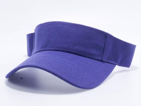 PB144 [PURPLE] BLANK VISOR HATS Hot on Sale