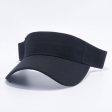 PB144 [BLACK] BLANK VISOR HATS Sale