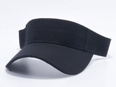 PB144 [BLACK] BLANK VISOR HATS Sale