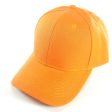 PB128 [ORANGE] HOOK AND LOOP BACKSTRAP WITH ACRYLIC CURVED CAPS Online