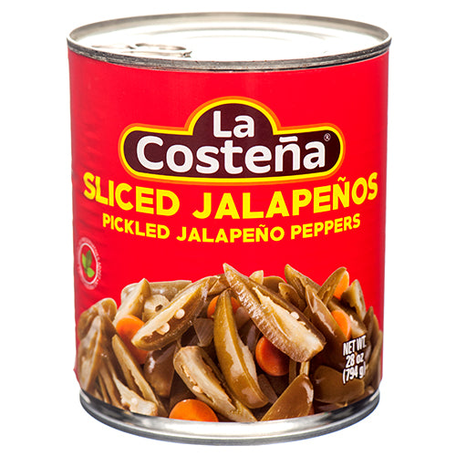 WHOLESALE LA COSTENA SLICED JALAPENO 28 OZ SOLD BY CASE on Sale