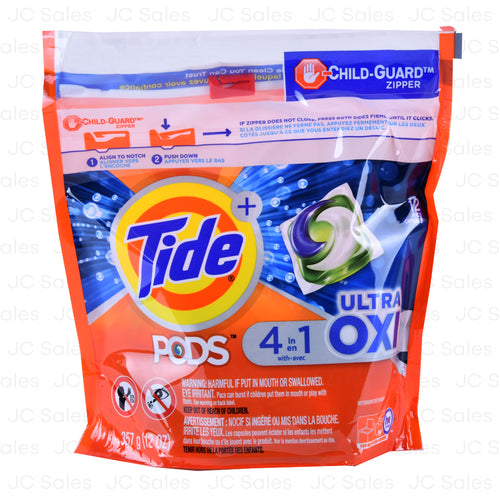 WHOLESALE TIDE PODS ULTRA OXI LIQUID 12 CT SOLD BY CASE Hot on Sale