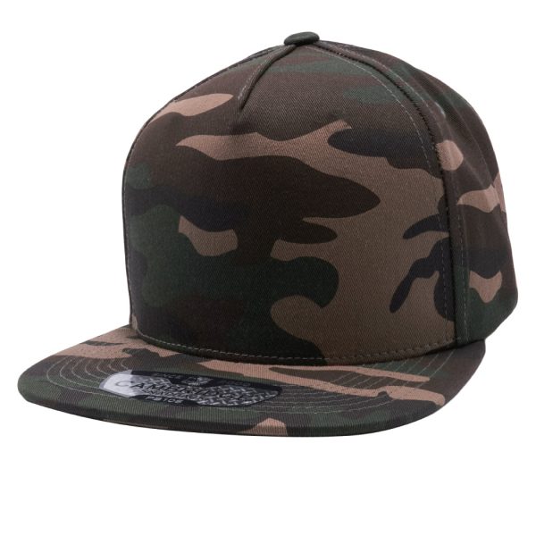 PB106 [G.CAMO] 5 PANEL COTTON SNAPBACK HATS Cheap