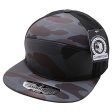 PB260 [D.GREY] SHINY CAMO CAMPER PERFORATED SNAPBACK HATS Hot on Sale