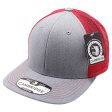 PB222H-HEATHER GRAY-RED CAMBRIDGE TRUCKER HAT Cheap