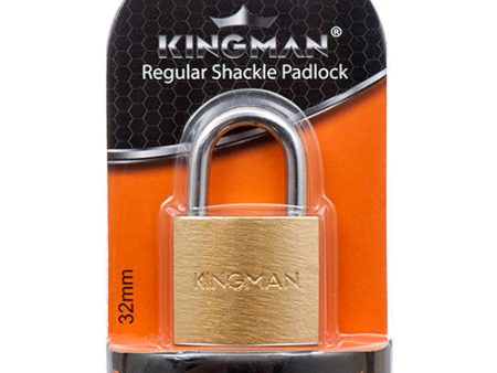 WHOLESALE KINGMAN BRASS PADLOCK 32MM W  COPPER CORE SOLD BY CASE Cheap