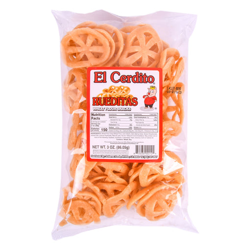 WHOLESALE EL CERDITO WHEAT FLOUR SNACK WHEELS SOLD BY CASE on Sale