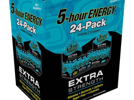 5-hour Energy Shot, Extra Strength, Blue Raspberry, 1.93 oz, 24 ct Discount