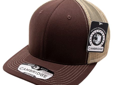 PB222-BROWN-KHAKI CAMBRIDGE TRUCKER HAT Online