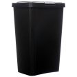 WHOLESALE STERILITE #9004 13GAL WASTEBASKET TOUCHTOP BLACK CLR SOLD BY CASE For Sale