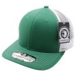 PB222-K.GREEN-WHITE CAMBRIDGE TRUCKER HAT Discount