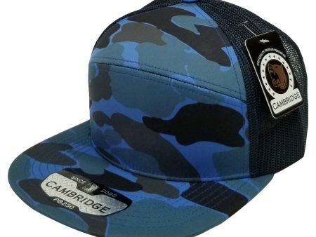 PB250 [ROYAL] SHINY CAMO CAMPER MESH TRUCKER Hot on Sale