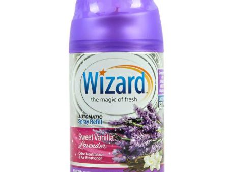 WHOLESALE WIZARD AUTOMATIC SPRAY REFILL SWEET VANILLA 5 OZ SOLD BY CASE Supply