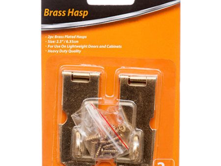 WHOLESALE KINGMAN BRASS HASP 2.5 2PCS SOLD BY CASE Discount