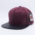 PB150 [WINE BLACK] SUEDE PERFORATED LEATHER SNAPBACK HATS Fashion